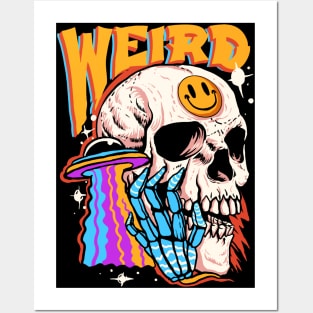 Weird Dude Skull Posters and Art